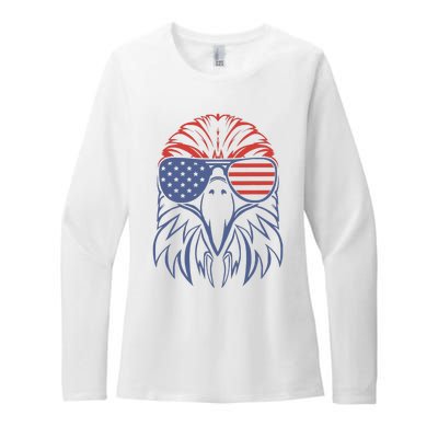 American Patriotic Symbol 4th july American Flag Womens CVC Long Sleeve Shirt