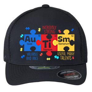 Autism Periodic Table Elets Autism Awareness Meaningful Gift Flexfit Unipanel Trucker Cap