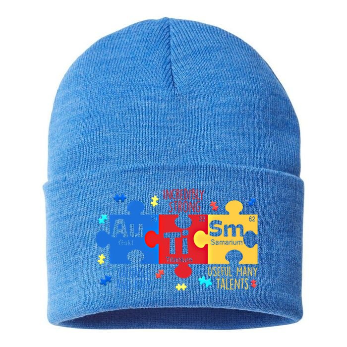 Autism Periodic Table Elets Autism Awareness Meaningful Gift Sustainable Knit Beanie