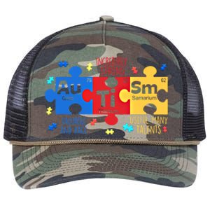 Autism Periodic Table Elets Autism Awareness Meaningful Gift Retro Rope Trucker Hat Cap