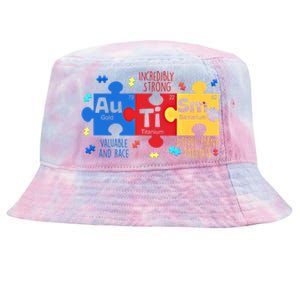 Autism Periodic Table Elets Autism Awareness Meaningful Gift Tie-Dyed Bucket Hat