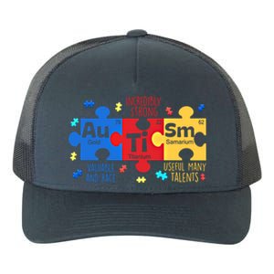 Autism Periodic Table Elets Autism Awareness Meaningful Gift Yupoong Adult 5-Panel Trucker Hat