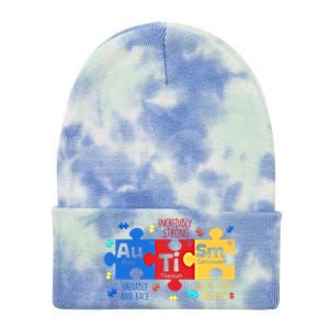 Autism Periodic Table Elets Autism Awareness Meaningful Gift Tie Dye 12in Knit Beanie