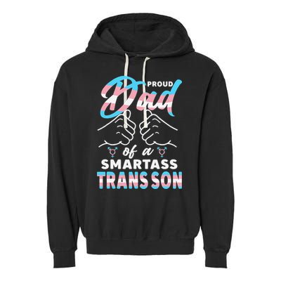 Awesome Proud Transg Dad Pride Lgbt Awareness Fathers Day Garment-Dyed Fleece Hoodie
