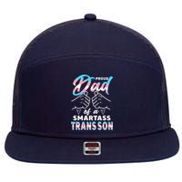 Awesome Proud Transg Dad Pride Lgbt Awareness Fathers Day 7 Panel Mesh Trucker Snapback Hat
