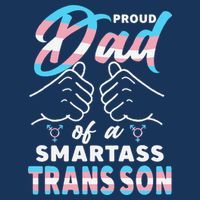 Awesome Proud Transg Dad Pride Lgbt Awareness Fathers Day 7-Panel Snapback Hat