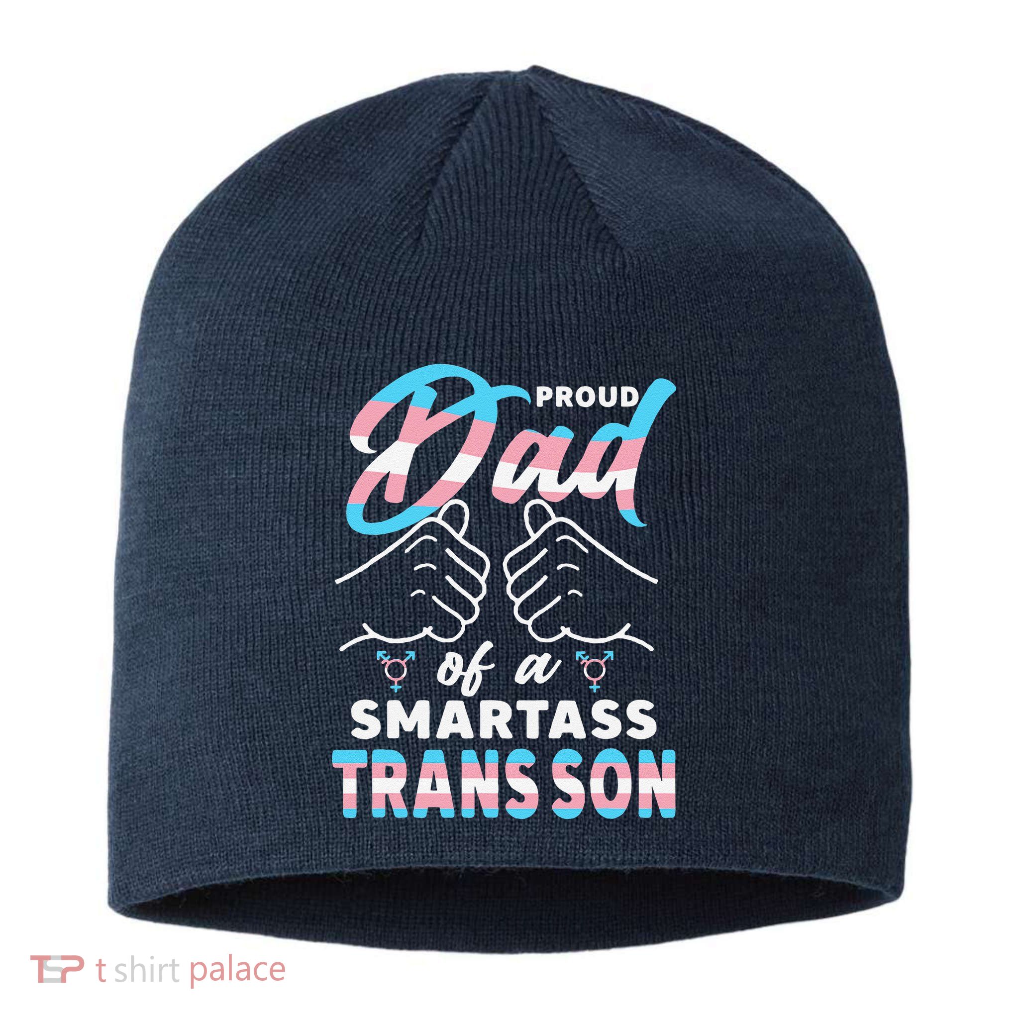Awesome Proud Transg Dad Pride Lgbt Awareness Fathers Day Sustainable Beanie