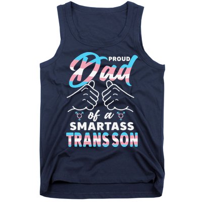 Awesome Proud Transg Dad Pride Lgbt Awareness Fathers Day Tank Top