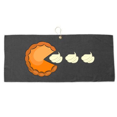 Apple Pie Thanksgiving Day Funny Gift Large Microfiber Waffle Golf Towel