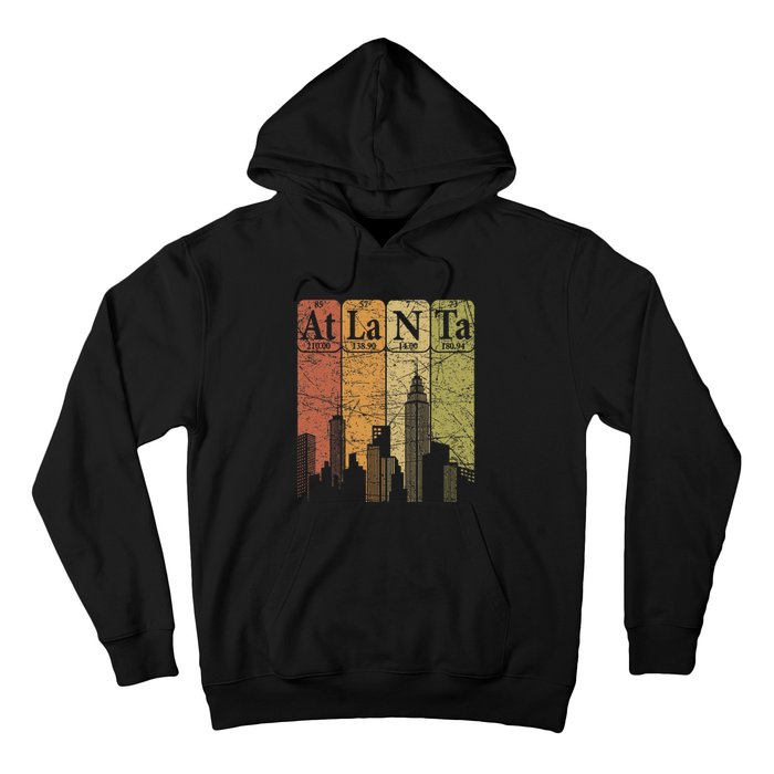 Atlanta Periodic Table Elements Atlanta Skyline Hoodie