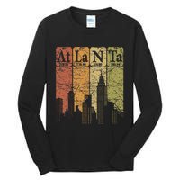 Atlanta Periodic Table Elements Atlanta Skyline Tall Long Sleeve T-Shirt