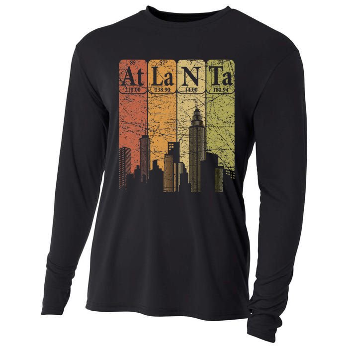 Atlanta Periodic Table Elements Atlanta Skyline Cooling Performance Long Sleeve Crew