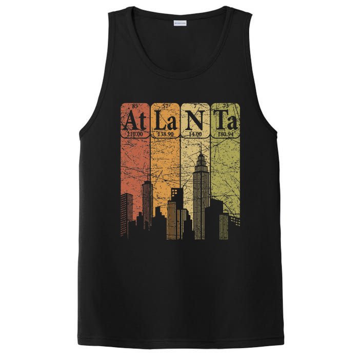 Atlanta Periodic Table Elements Atlanta Skyline PosiCharge Competitor Tank