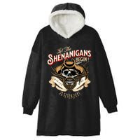 ARRGH Pirate Time Let the Shenanigans Begin Pirate Hooded Wearable Blanket