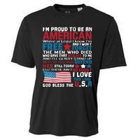 American Proud to be Patriotic featuring USA Flag Merican Cooling Performance Crew T-Shirt