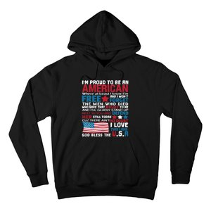 American Proud to be Patriotic featuring USA Flag Merican Hoodie