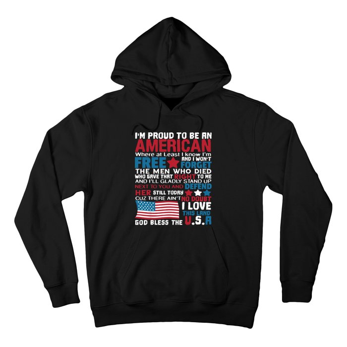 American Proud to be Patriotic featuring USA Flag Merican Hoodie