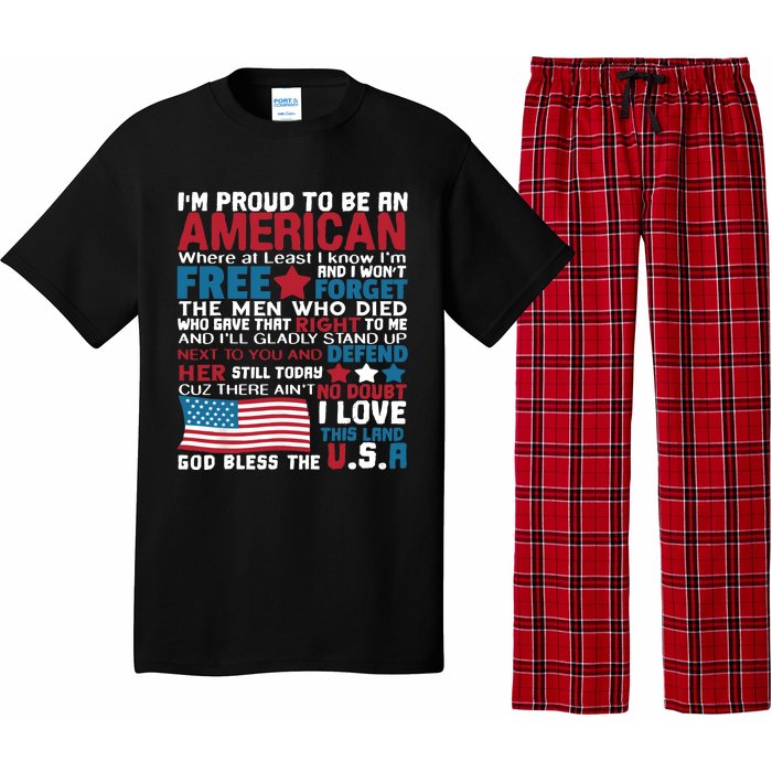 American Proud to be Patriotic featuring USA Flag Merican Pajama Set