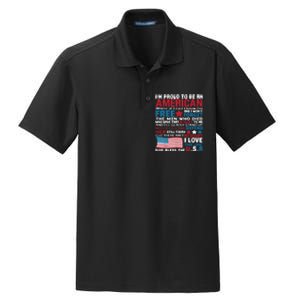 American Proud to be Patriotic featuring USA Flag Merican Dry Zone Grid Polo