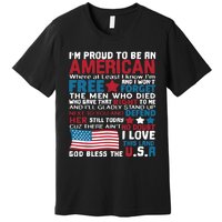 American Proud to be Patriotic featuring USA Flag Merican Premium T-Shirt