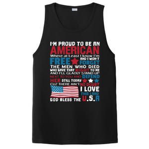 American Proud to be Patriotic featuring USA Flag Merican PosiCharge Competitor Tank