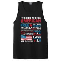 American Proud to be Patriotic featuring USA Flag Merican PosiCharge Competitor Tank