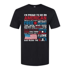 American Proud to be Patriotic featuring USA Flag Merican Softstyle CVC T-Shirt