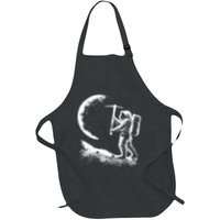 Astronaut Picking The Moon Apron