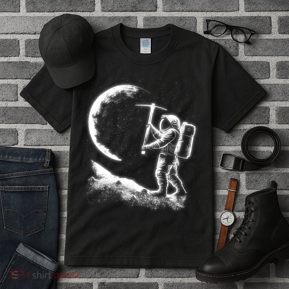 Astronaut Picking The Moon Tall T-Shirt