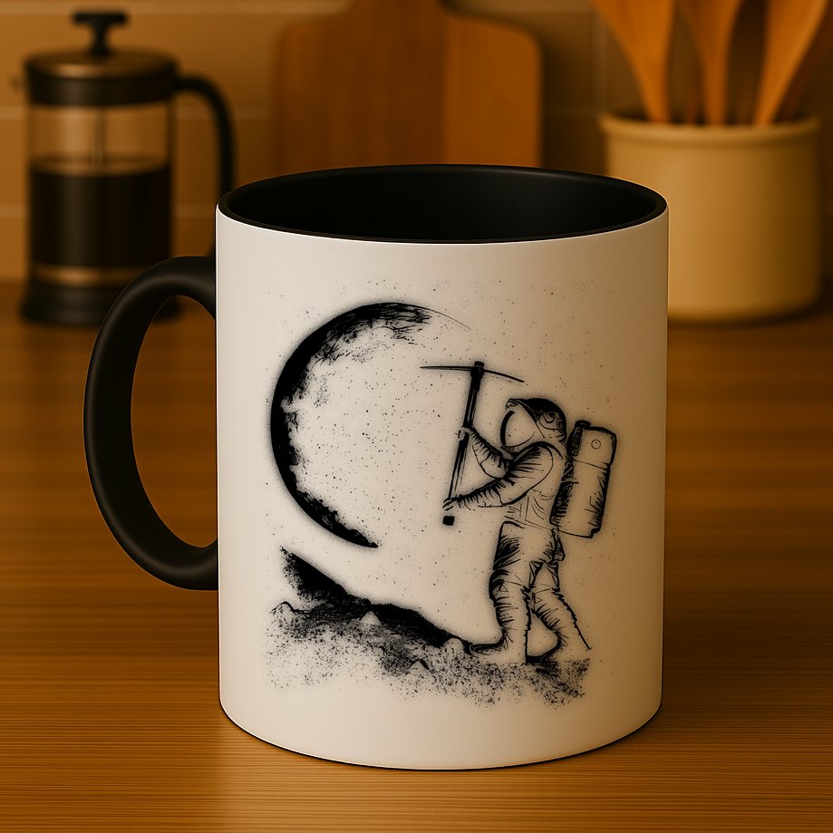 Astronaut Picking The Moon Mug