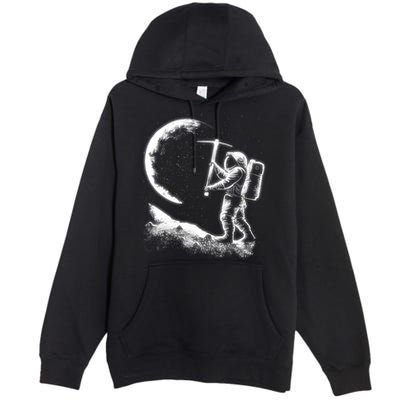 Astronaut Picking The Moon Premium Pullover Hoodie