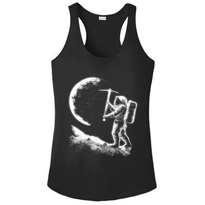 Astronaut Picking The Moon Ladies PosiCharge Competitor Racerback Tank