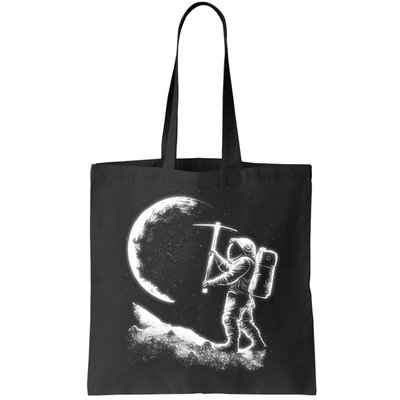 Astronaut Picking The Moon Bag