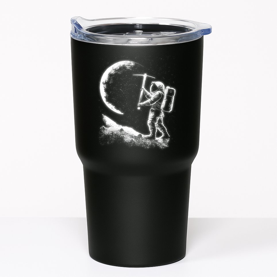 Astronaut Picking The Moon Tumbler