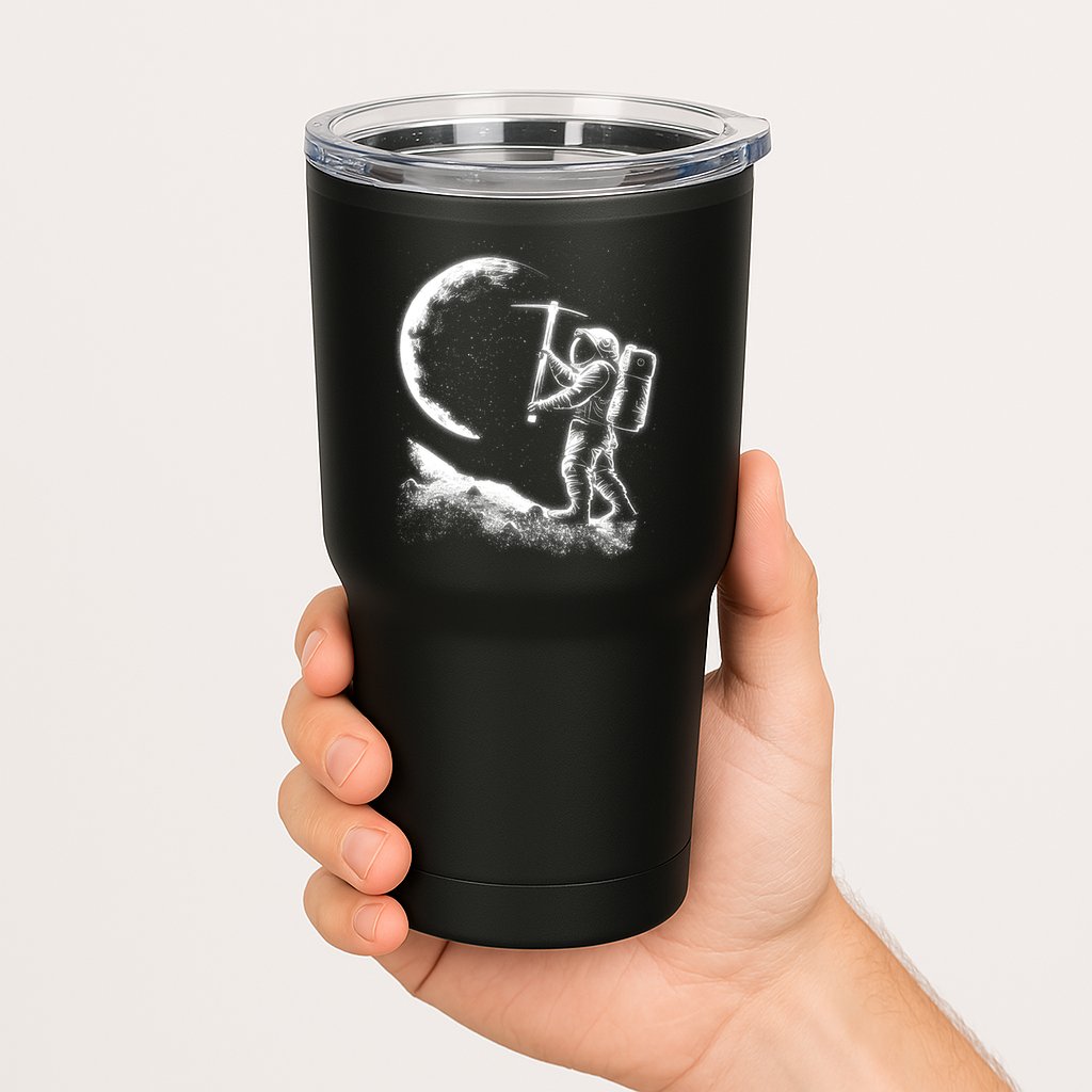Astronaut Picking The Moon Tumbler