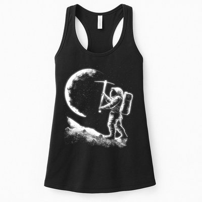 Astronaut Picking The Moon Womens Tank Top