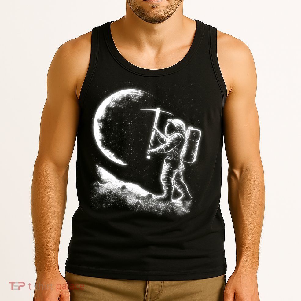Astronaut Picking The Moon Tank Top