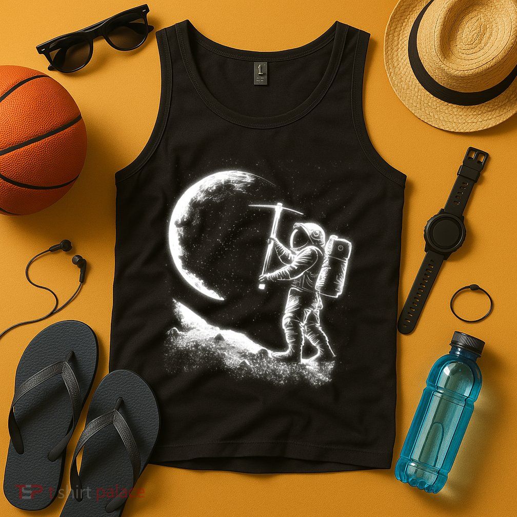 Astronaut Picking The Moon Tank Top