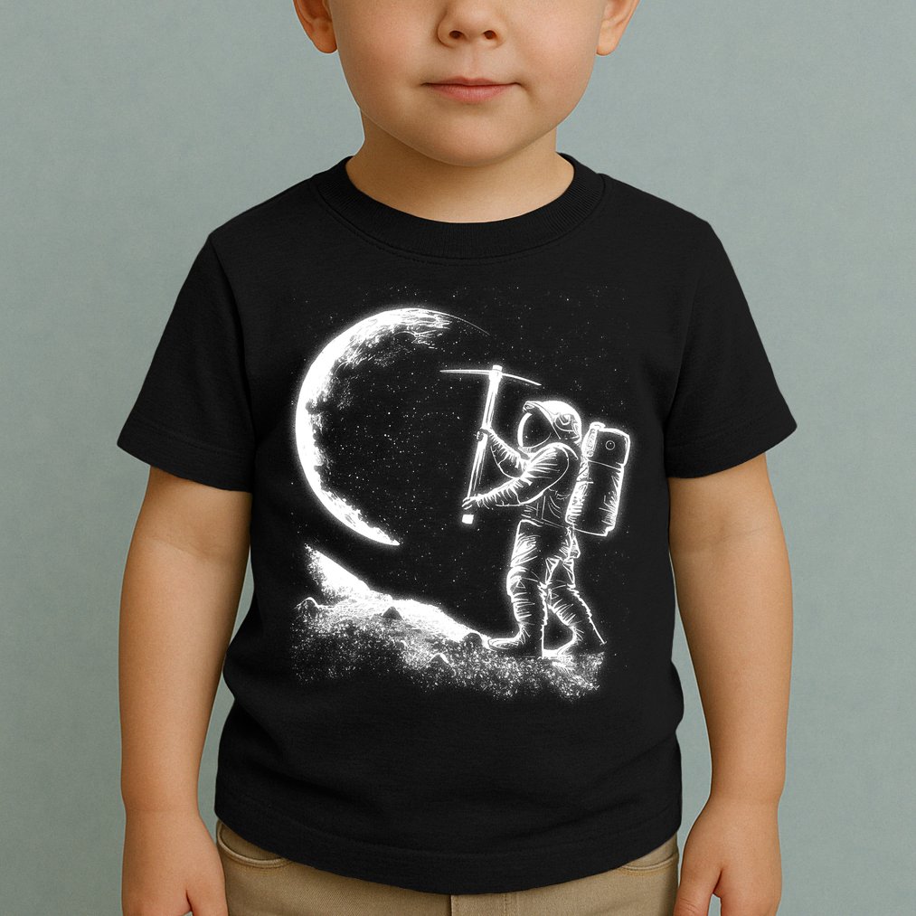Astronaut Picking The Moon Toddler T-Shirt