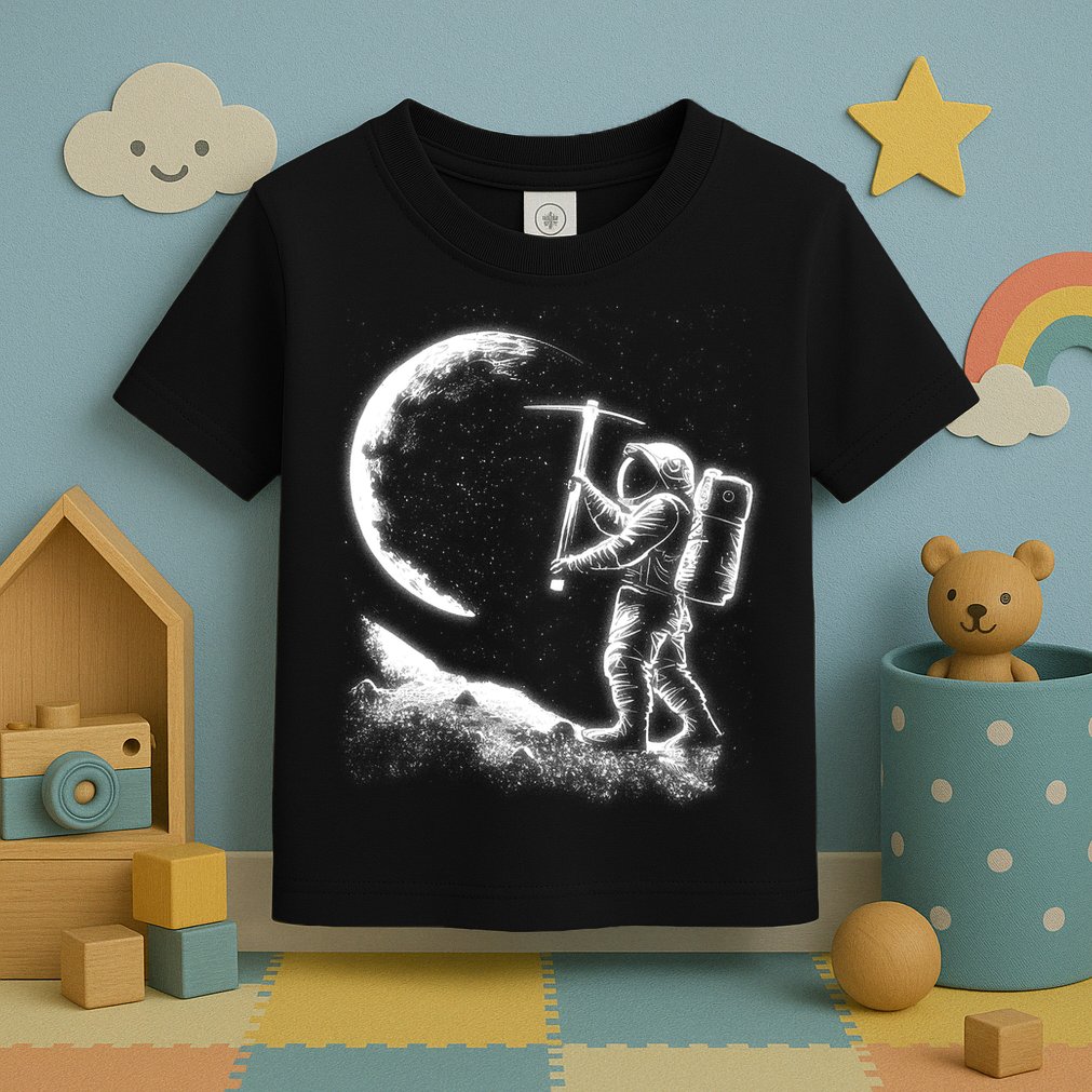 Astronaut Picking The Moon Toddler T-Shirt