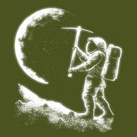Astronaut Picking The Moon Sustainable Bucket Hat