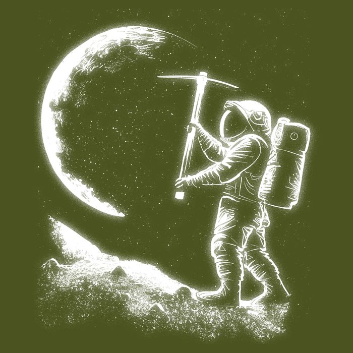 Astronaut Picking The Moon Sustainable Bucket Hat