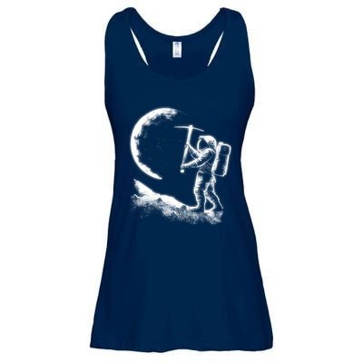 Astronaut Picking The Moon Ladies Essential Flowy Tank