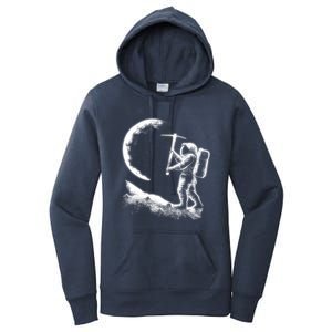 Astronaut Picking The Moon Women's Pullover Hoodie