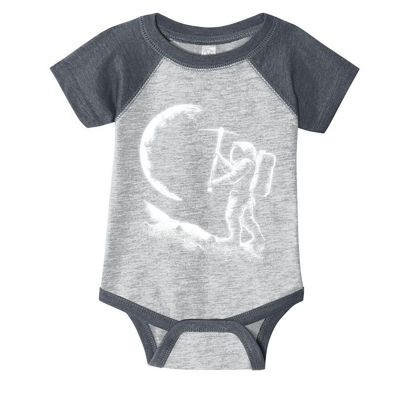 Astronaut Picking The Moon Infant Baby Jersey Bodysuit