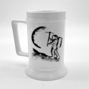 Astronaut Picking The Moon Beer Stein