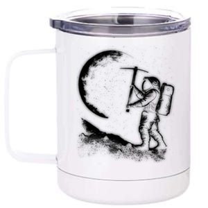 Astronaut Picking The Moon 12 oz Stainless Steel Tumbler Cup