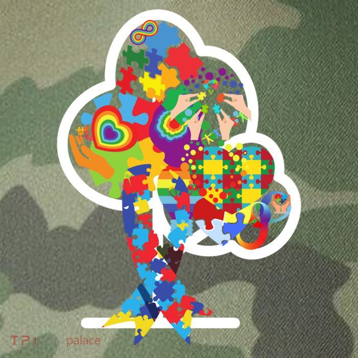 Autism Puzzle Tree Of Life Autism Awareness Month Gift Legacy Tie Dye Trucker Hat