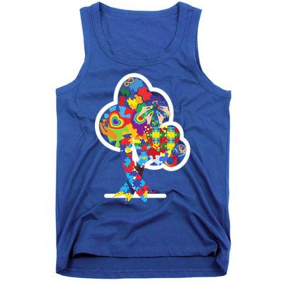 Autism Puzzle Tree Of Life Autism Awareness Month Gift Tank Top