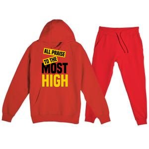 All Praise To The Most High Premium Hooded Sweatsuit Set